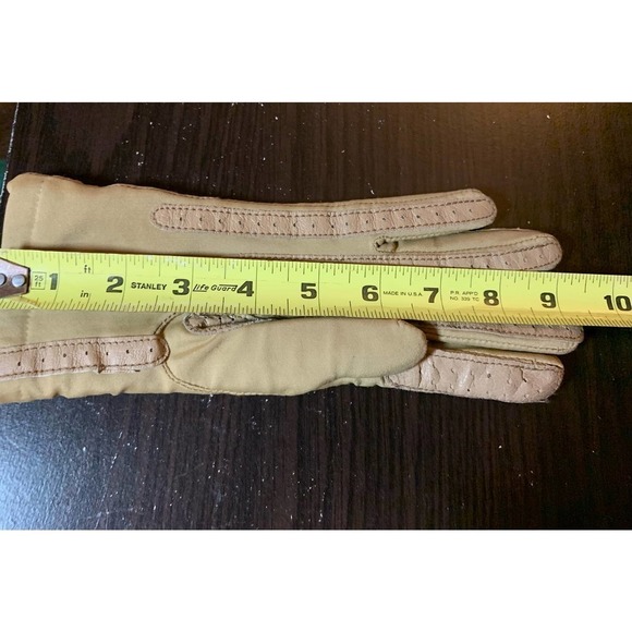 Vintage ISOTONER Aris Warm-Ups Ladies Womens One-size OSFA Lined tan Gloves - Picture 8 of 11
